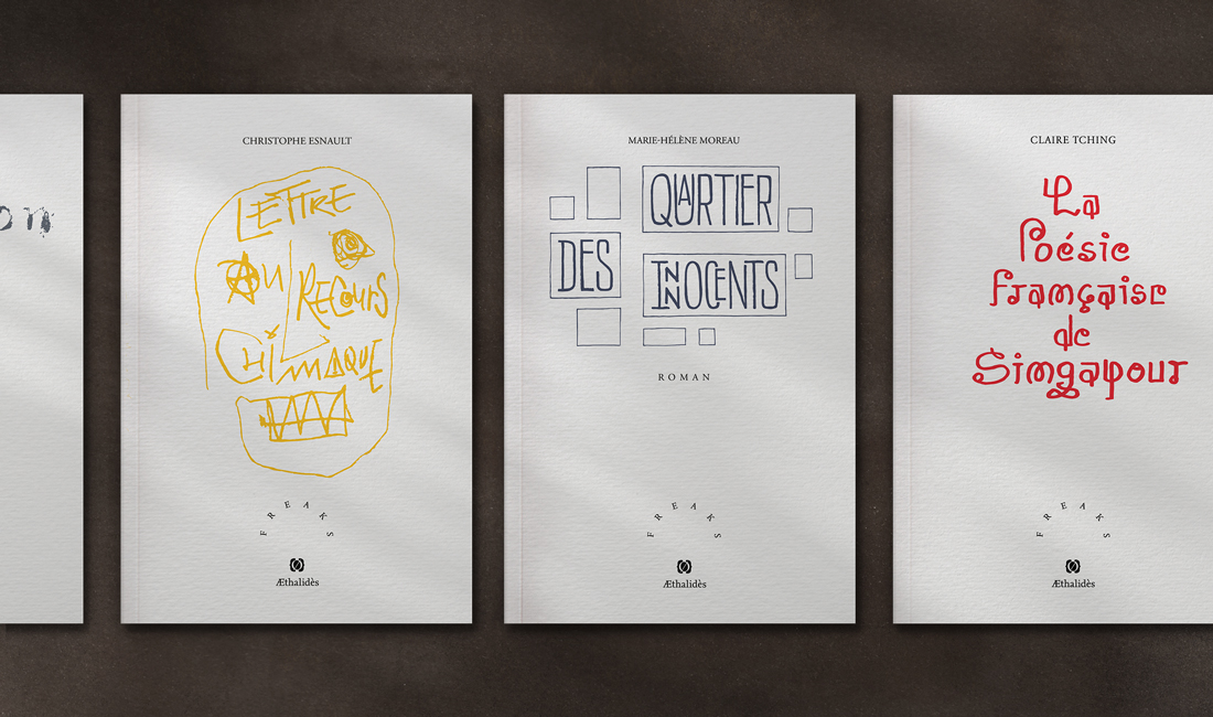 Design des couvertures de livres de la collection "Freaks" pour les éditions Æthalidès