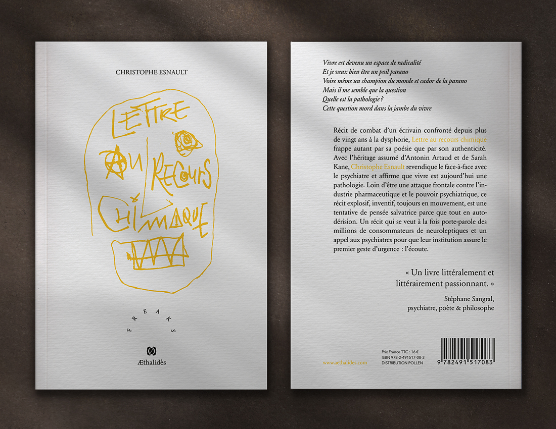 Couverture et dernière de couverture du livre Lettre au Recours Chimique