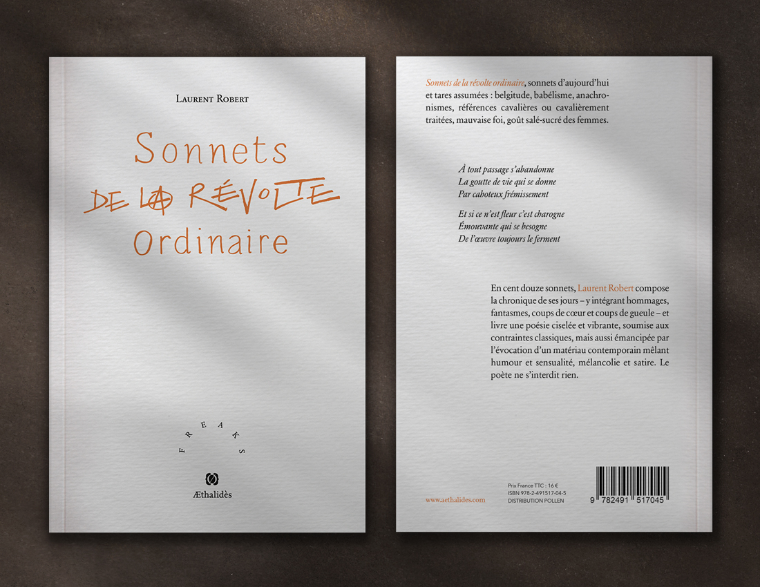 Couvertures et dernière de couverture du livre Sonnets de la Révolte Collection "Freaks"