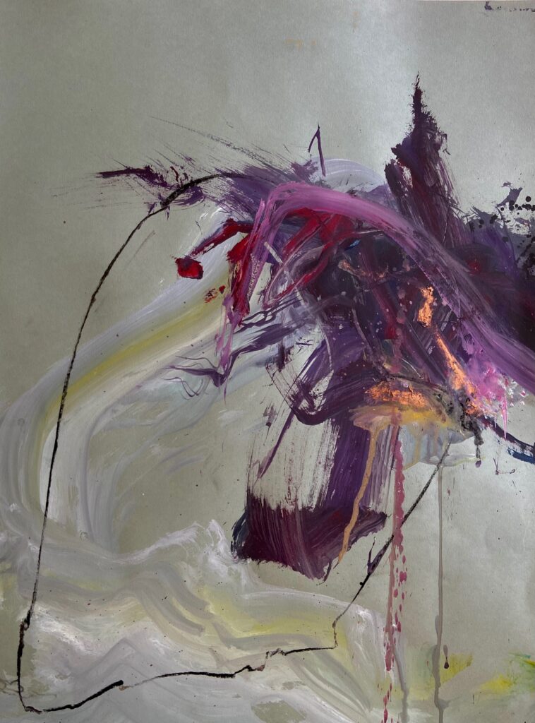 ludoheurtaut - peinture, 50x65 cm, acryliques, fusains, pastels, encres - 2025
