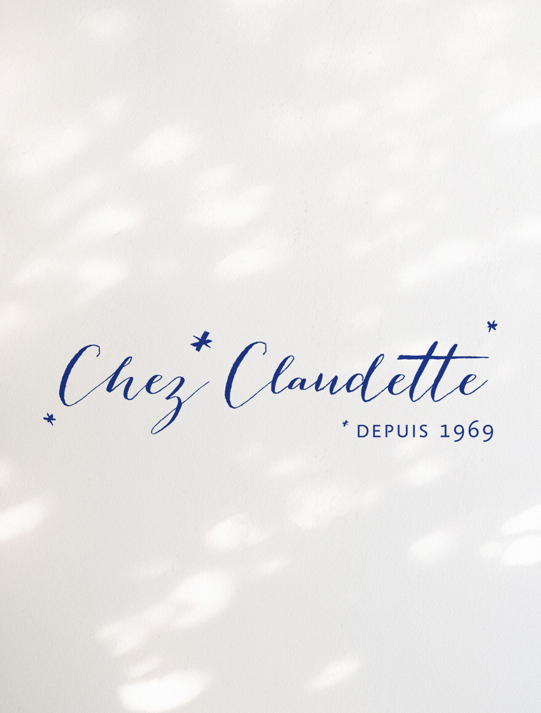Création de logo pour le restaurant Chez Claudette à Villefranche sur Saône
