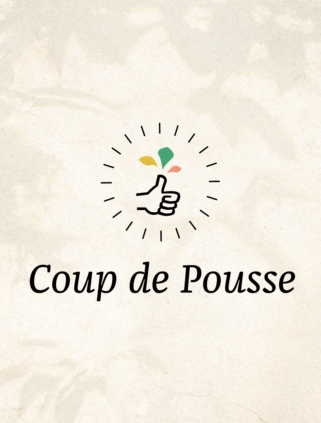 Création de logo pour l'alimentation de biscuits salés bio aux graines germées Coup de Pousse