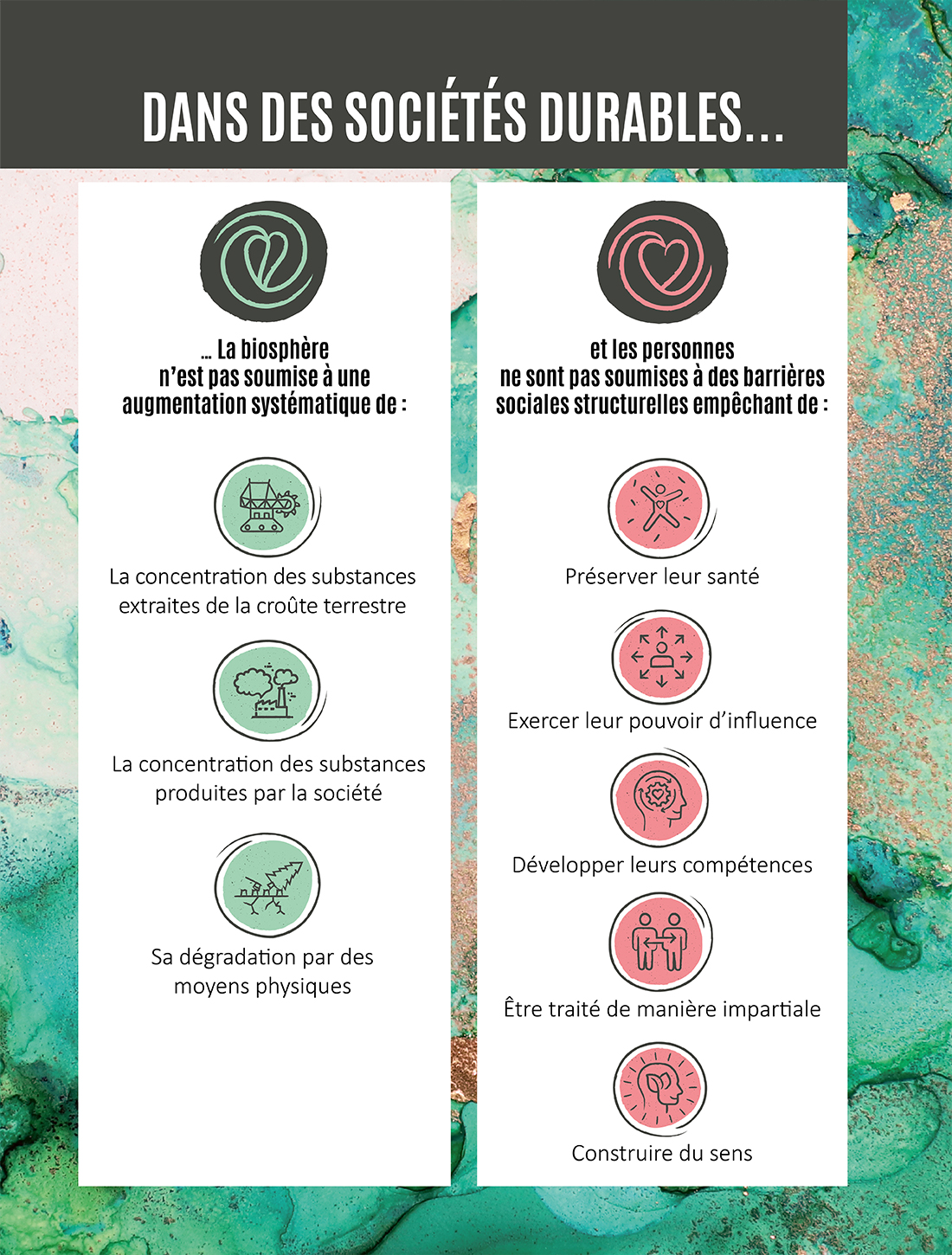 Création de pictos et labels pour fssd, association d'aide au développement stratégique pour des organisations durables