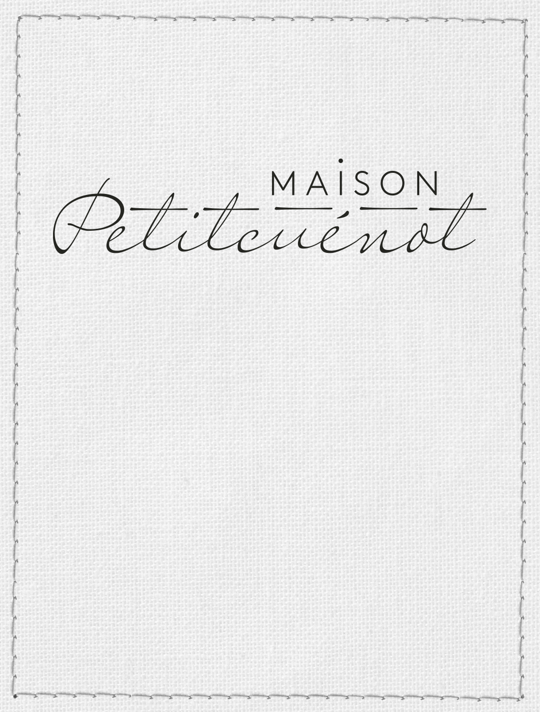 Création de logo pour les tapissiers décorateurs Maison Petitcuenot