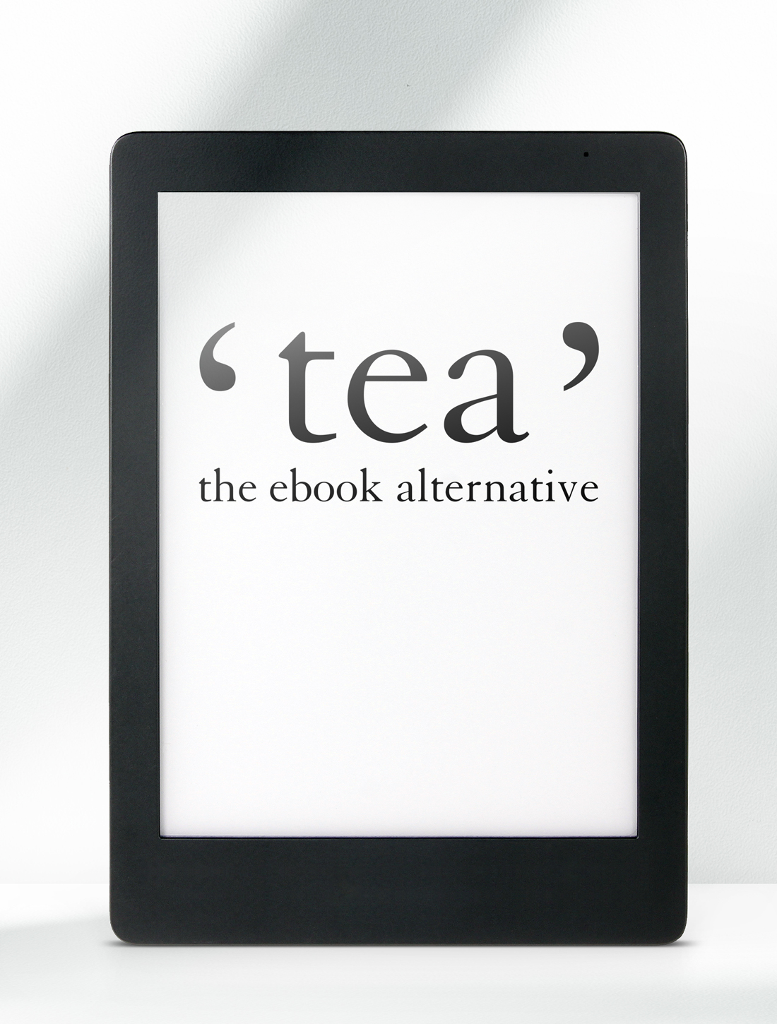 Création de logo pour "tea", marque de liseuses et librairie de livres numériques (devenue depuis Vivlio)