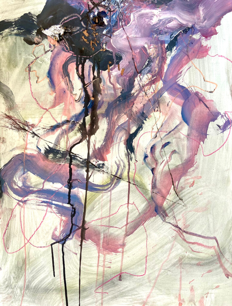 ludoheurtaut - peinture, 50x65 cm, techniques mixtes - 2025