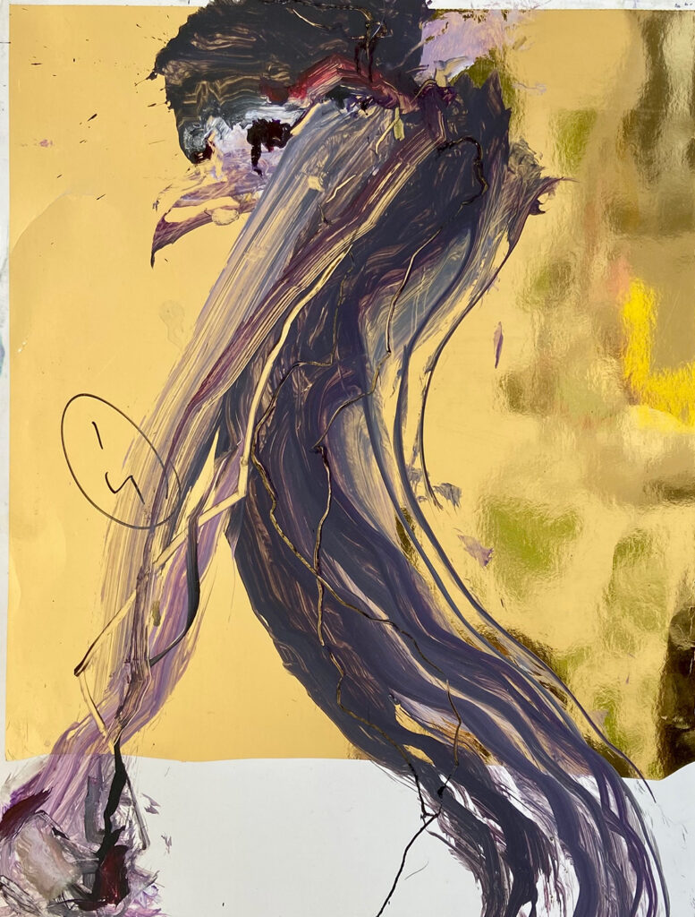 ludoheurtaut - peinture, 50x65 cm, techniques mixtes - 2024