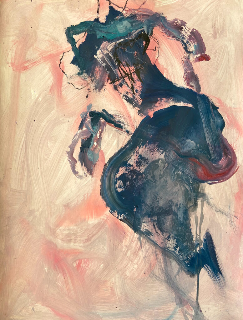 ludoheurtaut - peinture, 50x65 cm, techniques mixtes - 2025