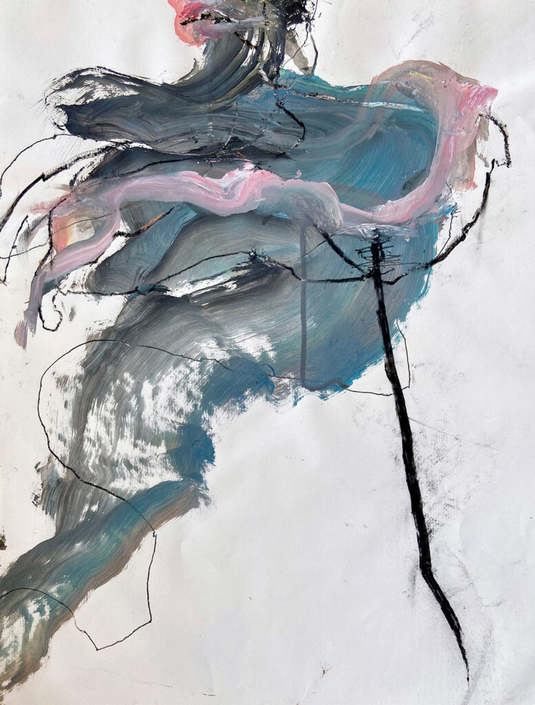 ludoheurtaut - peinture, 50x65 cm, techniques mixtes - 2022