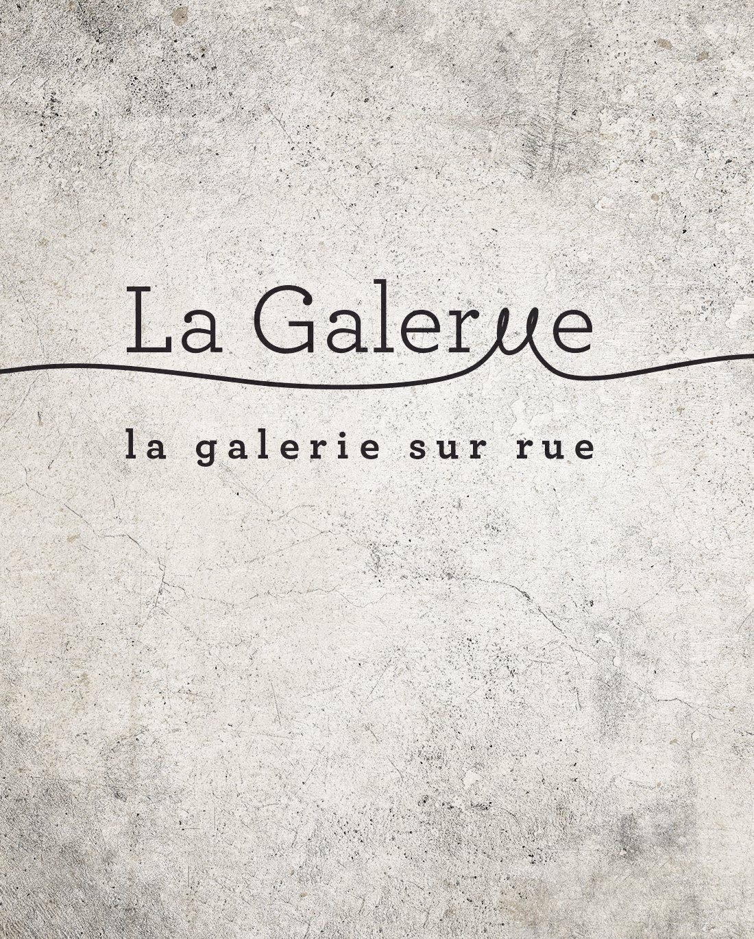 Conception du logo de La Galerue, la galerie sur rue