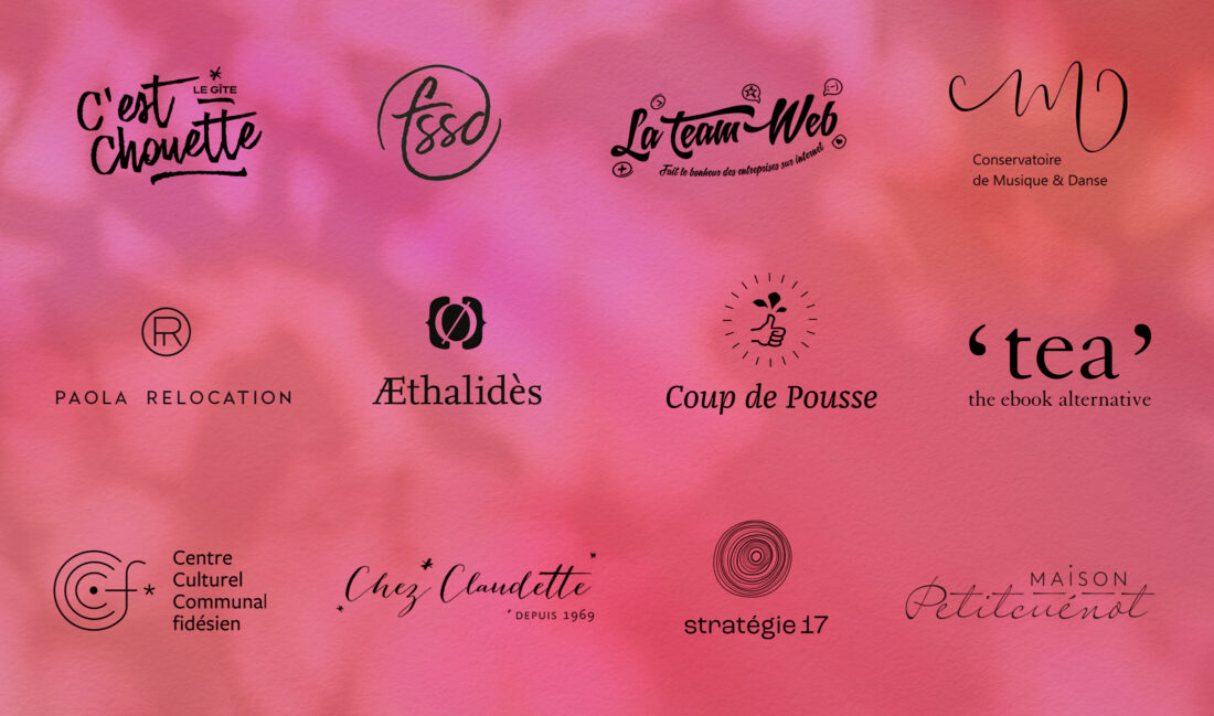 Conception et créations de logos pour différentes marques