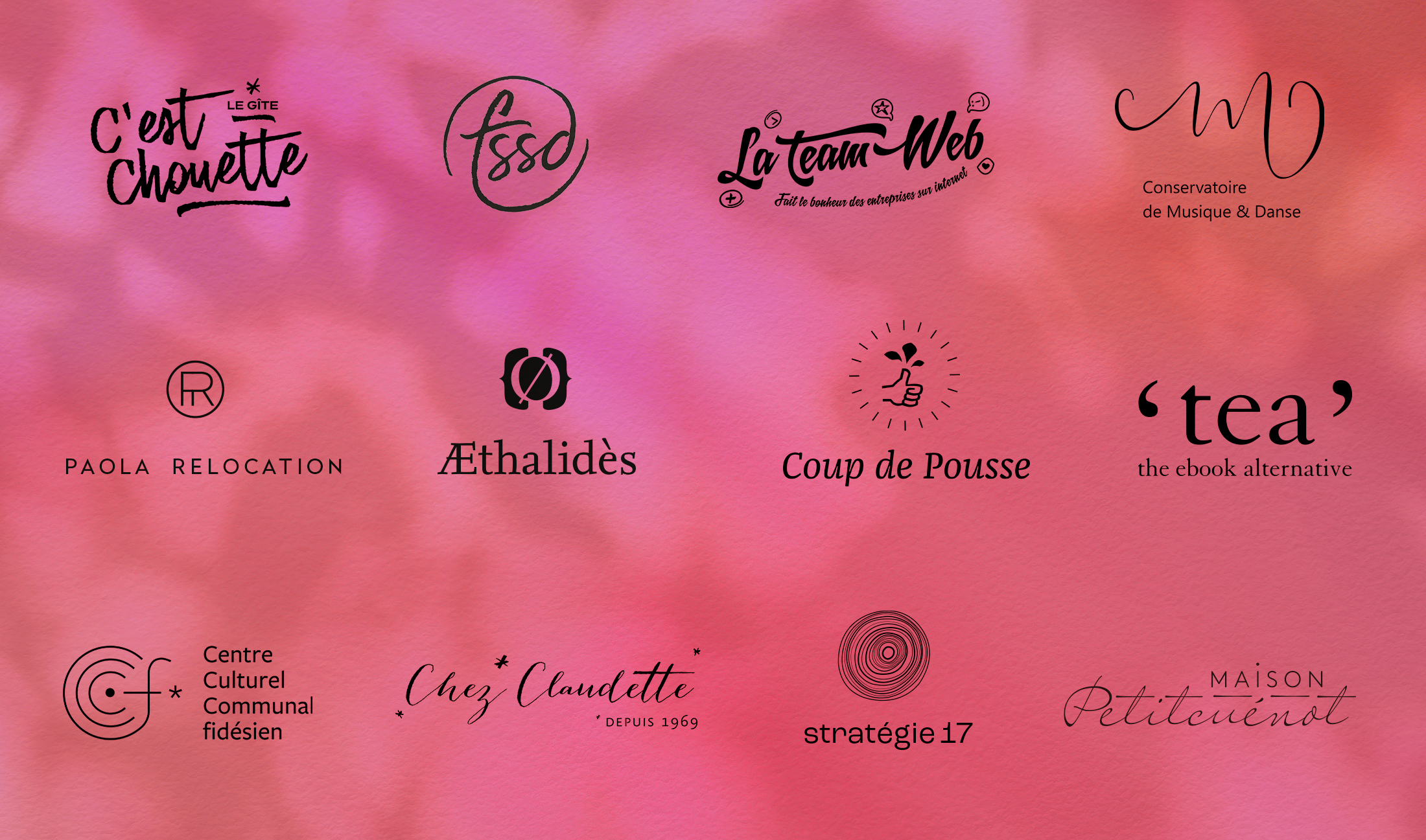 Conception et créations de logos pour différentes marques