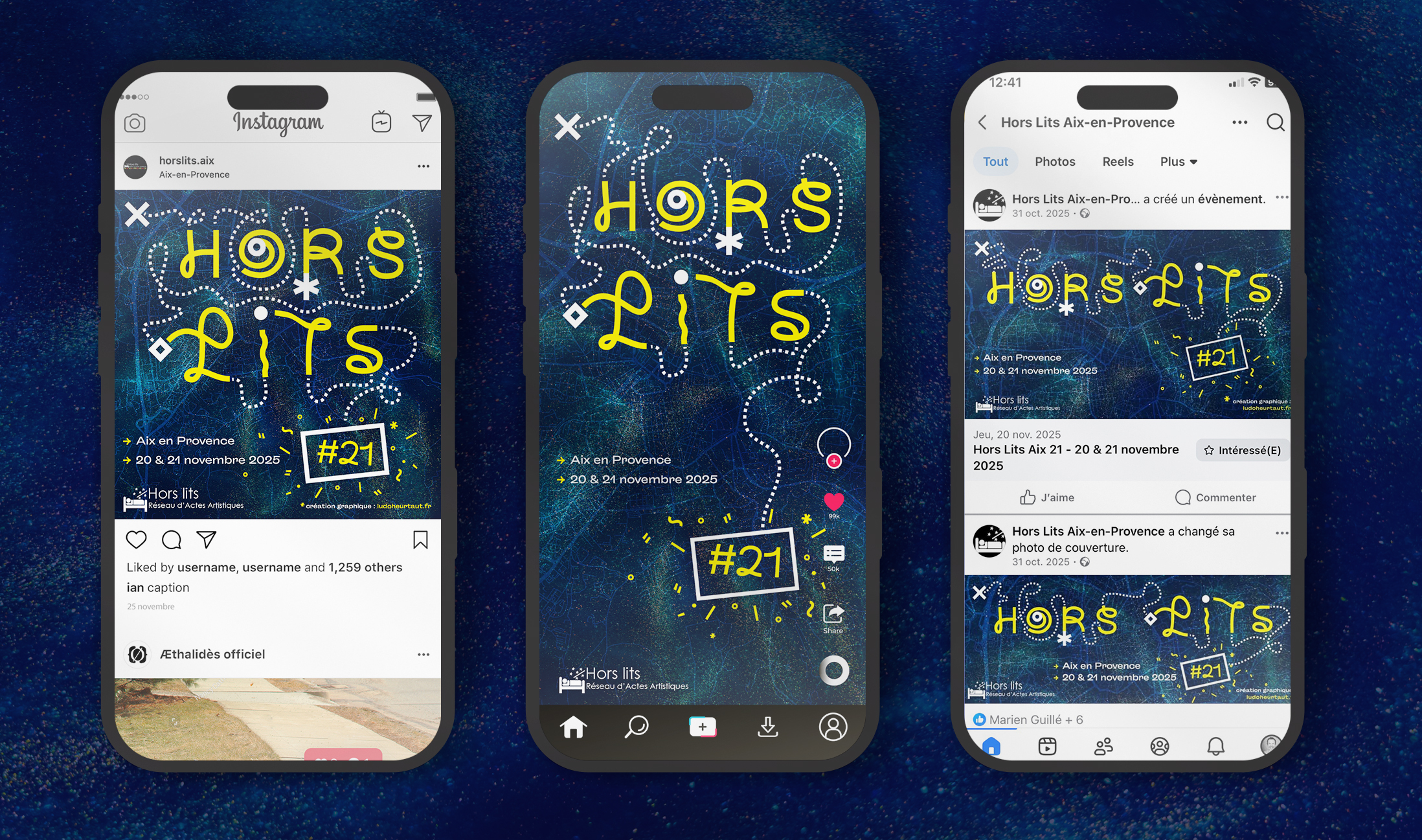 Design graphique des visuels des hors-lits Aix